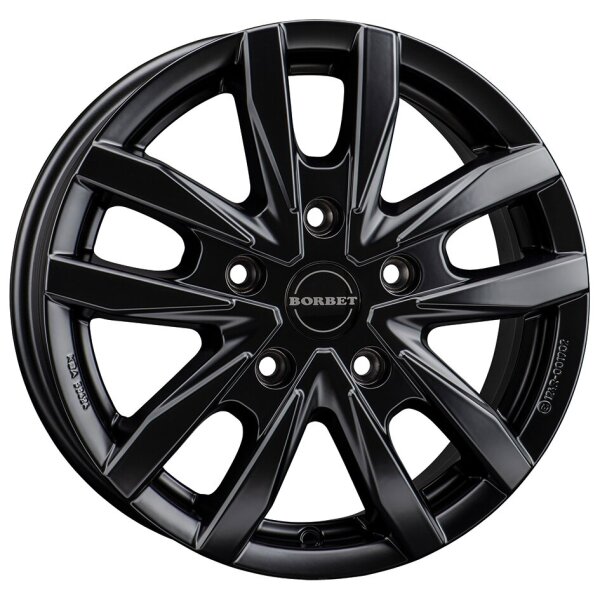 Aluminiumfelge Borbet CW5, black matt, 16" für Fiat Ducato mit Light-Chassis ab Bj. 2006/07
