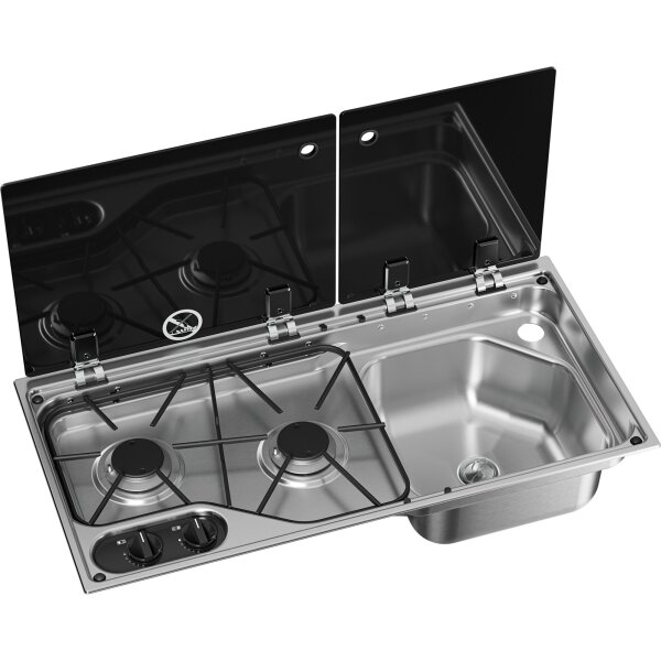 Kocher-Spülenkombination Dometic CVC1700G, Becken rechts