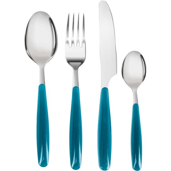 Besteckset Sapora, 16-teilig, avioblau