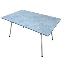 Klappbarer Esstisch grau, 138 x 70,5 x 90 cm