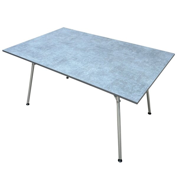 Klappbarer Esstisch grau, 160 x 70,5 x 90 cm