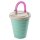 Trinkbecher mit Deckel türkis 250 ml