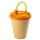 Trinkbecher mit Deckel gelb 250 ml
