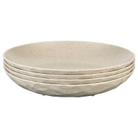 Tiefe Teller CLUB PLATE 220 4er Set, sand