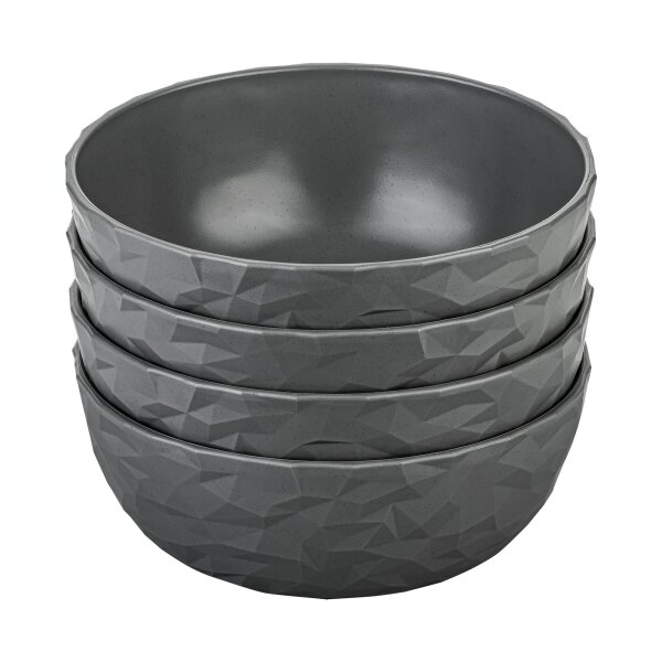 Schale CLUB BOWL 4er Set, grau