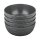 Schale CLUB BOWL 4er Set, grau