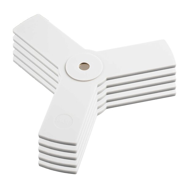 Magnet-Sandwich grey, 4-er Set
