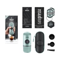 Tragbare Espressomaschine Nanopresso hellblau