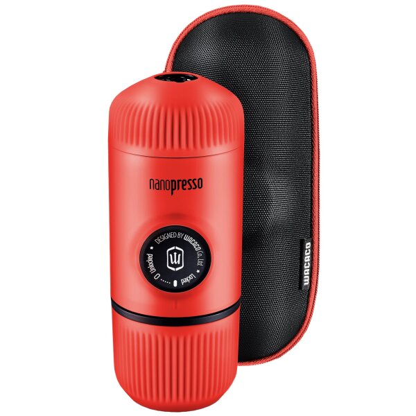 Tragbare Espressomaschine Nanopresso rot
