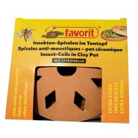 Insektenspiralen im Tontopf Räuchertopf inkl. 2...
