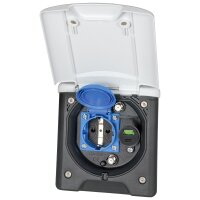 Multifunktionssteckdose SCHUKO/SAT/USB weiß