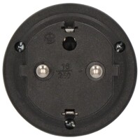 Reisestecker Schuko/IT Steckertyp L(IT) auf E/F (FR/Schuko)