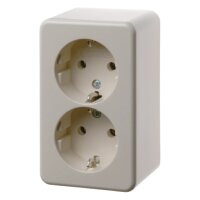Steckdose Schuko Aufputz 2-fach