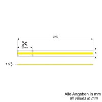 LED Lichtband 200 cm, LED, 200 W, COB