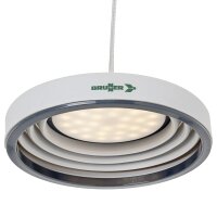Zeltlampe Syrma LED 230 V, 520 Lumen, dimmbar, grau