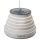 Zeltlampe Syrma LED 230 V, 520 Lumen, dimmbar, grau