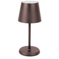 LED-Akku-Tischlampe Lucien braun