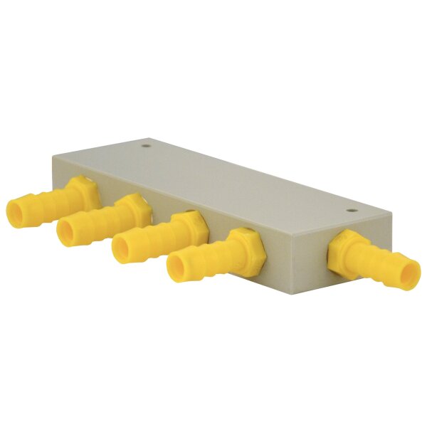 Wasserverteilerblock WeißGELB® 5-fach