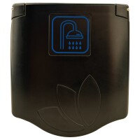 Duschanschluss außen ø 10 mm schwarz