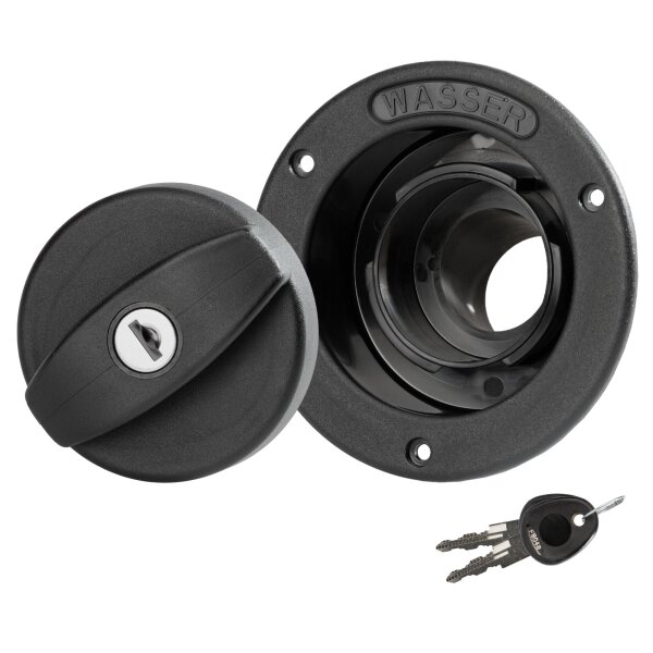 Wassereinfüllstutzen schwarz, 40 mm