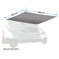 Sonnensegel Deflector QDR 360 360 x 360 cm