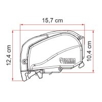 Markise Fiammastore F80L 450 Titanium, Royal Grey