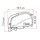 Markise Fiammastore F80L 500 Polar White, Royal Grey