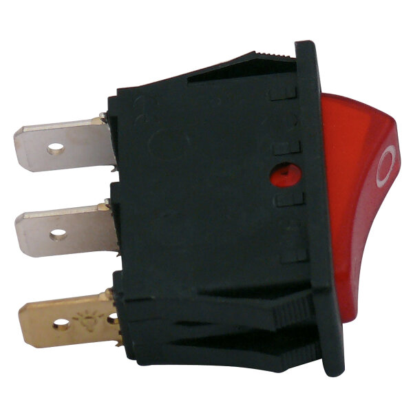 Wippschalter zu 12/24 Volt, rot für Dometic-Kühlschränke