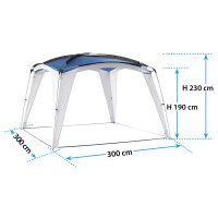 Leichtpavillon Medusa II, 3 x 3 300 x 300 x 230 cm