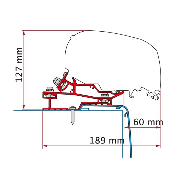 Adapter Rapido C Line 400 Markisenadapter F80