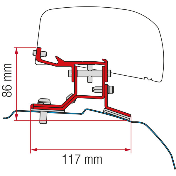 Kit Ford Custom L1 Markisenadapter F40