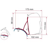 Kit Renault Trafic Markisenadapter F45
