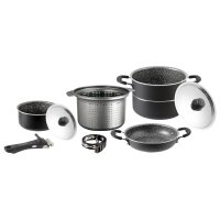 Topfset Pirate 7 + 1 aus Aluminium mit Antihaft-Beschichtung