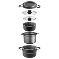 Topfset Pirate 7 + 1 aus Aluminium mit Antihaft-Beschichtung