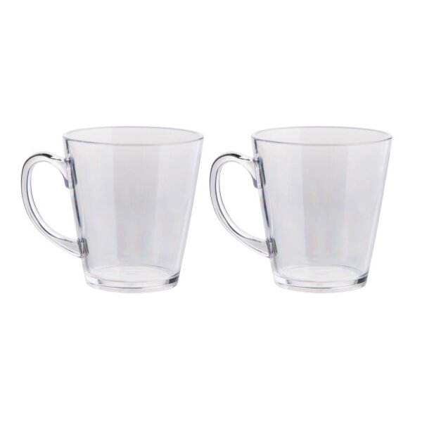 Teeglas 2er-Set, klar aus unzerbrechlichem Polycarbonat