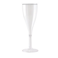 Sektglas 100 ml 2er-Set aus Polycarbonat