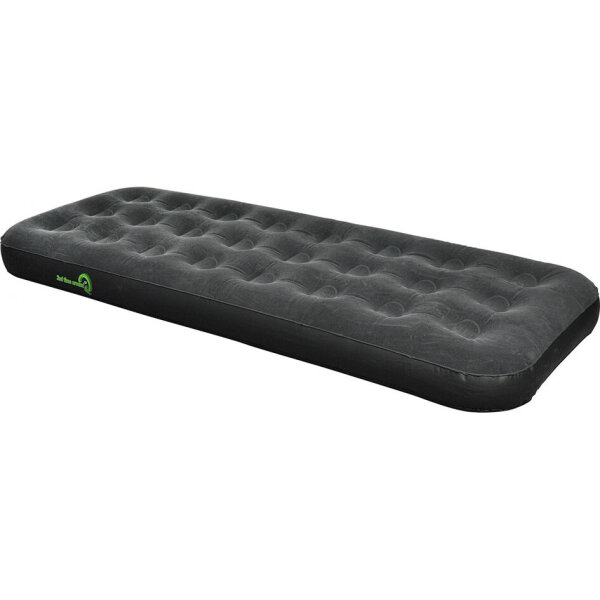 Velours-Luftbett, schwarz, 191 x 73 x 22 cm