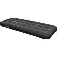 Velours-Luftbett, schwarz, 191 x 73 x 22 cm
