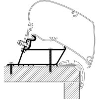 Adapter Malibu Roof zu TO Serie 6 / 9, Länge 5 m
