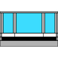 Vorderteil Residence G3 für Markisenlänge 3,5 m, Höhe S / M / L / XL