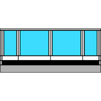 Vorderteil Residence G3 für Markisenlänge 3,75 m, Höhe XXL / 3XL