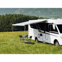 Markise TO 5200, 3,05 x 2,5 m mit Motor, Gehäuse weiß, Mystic-Grau