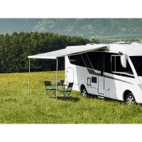 Markise TO 5200, 3,55 x 2,5 m mit Motor, Gehäuse weiß, Mystic-Grau