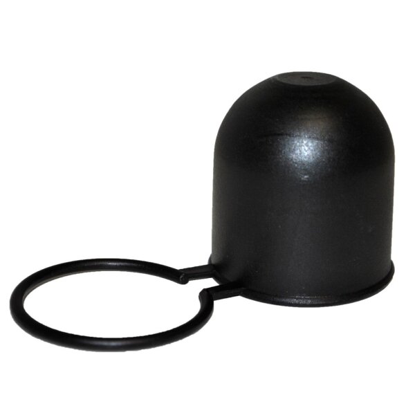 Kunststoff-Schutzkappe schwarz mit Halteschlaufe