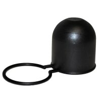 Kunststoff-Schutzkappe schwarz mit Halteschlaufe