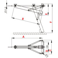 AL-KO-Steckstütze Compact 800 kurz