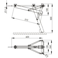 AL-KO-Steckstütze Compact 800 lang