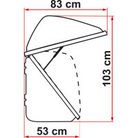 Fiamma Ultra Box 320 Liter 100 x 53 x 70 cm