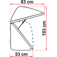 Fiamma Ultra Box 500 Liter 147 x 53 x 70 cm
