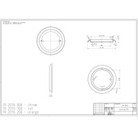 Zierring chrom Jokon Leuchtenserie Heck